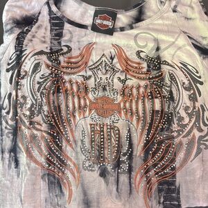 Off Shoulder Harley Top